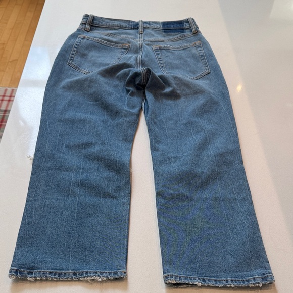 Abercrombie & Fitch The Ankle Straight Ultra High Rise Ripped Jeans, Size 27 - Picture 3 of 11